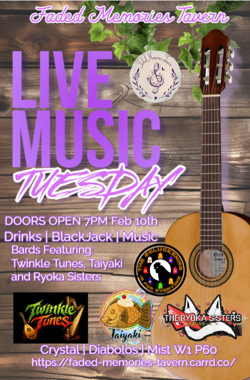 Faded Memories Tavern 021026 Faded Memories Tavern 021026